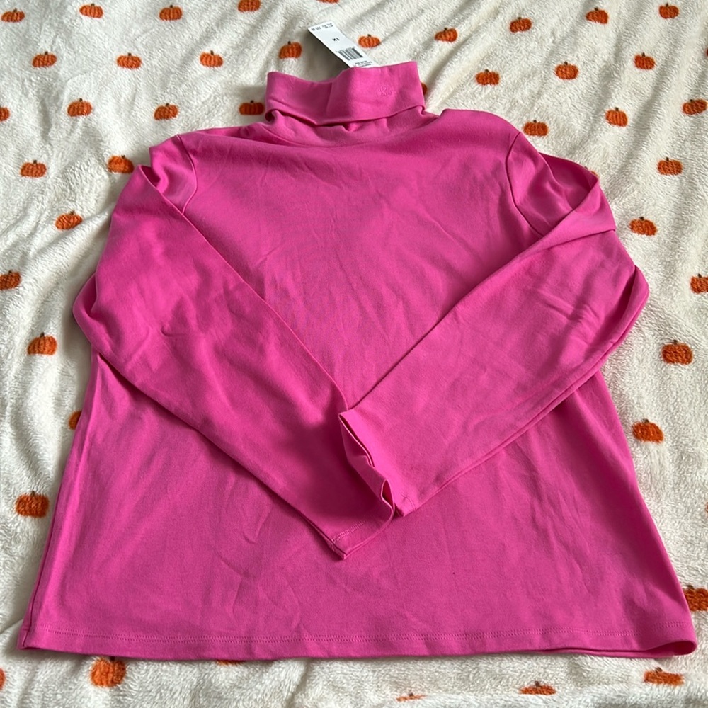 Nwt Lauren Plus turtleneck, 1X, bright pink
